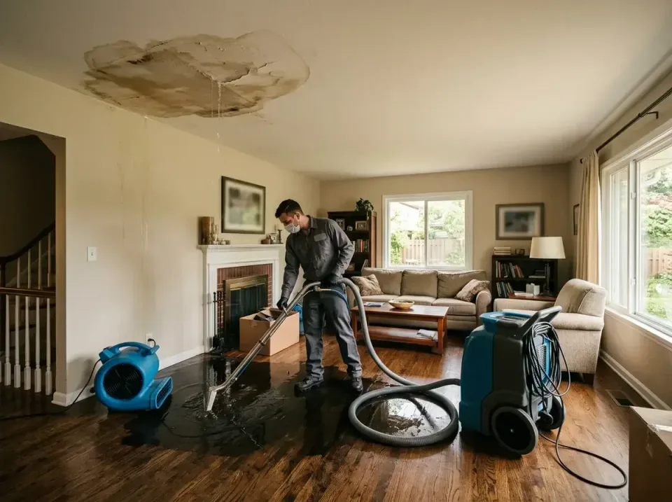attic-pipe-burst-ceiling-drip-008 — frequently asked questions, Water Damage Restoration & Carpet Care in Naval Academy, MD